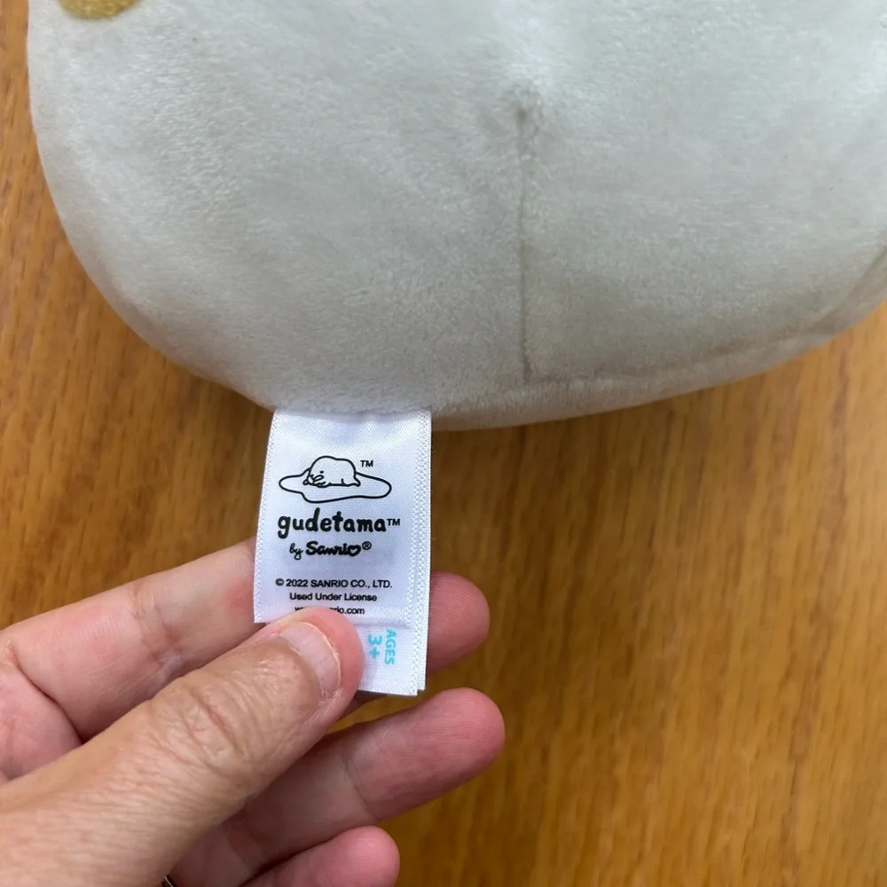 Squishmallows Gudetama the Lazy Egg 7” Plush Sanrio Kellytoy‎ Soft Stuffed Toy